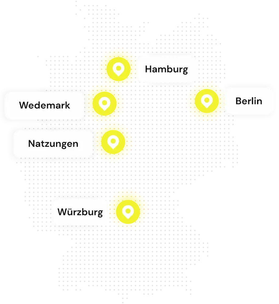 Einsatzgebiet Karte der Bauregie Wentler